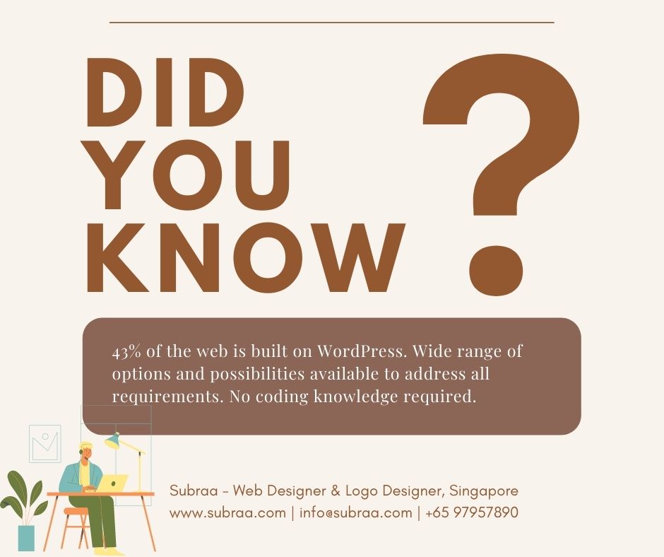 Why WordPress - Subraa, Freelance WordPress Website Designer