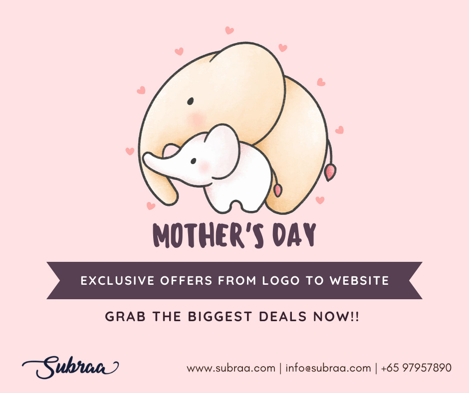 Mothers Day Promotion by Subraa, Freelance Web and Logo Designer in Singapore