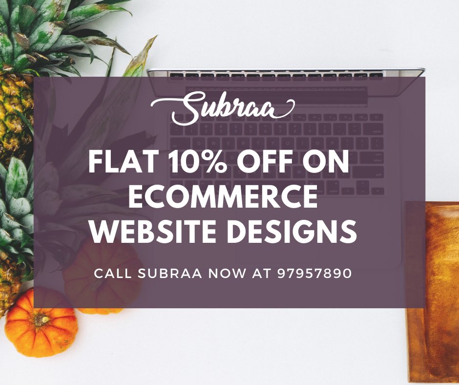 eCommerce Web Design Offer Singapore - Subraa, Web Designer