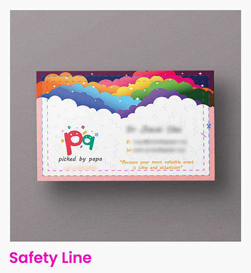 Business Card Design - What is Safety Line