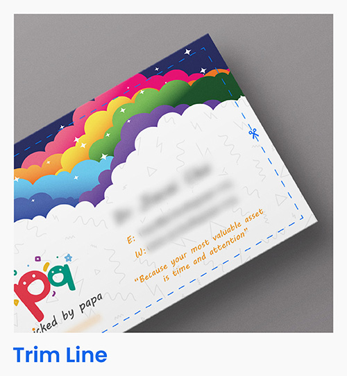 Business Card Design - What is Trim Line