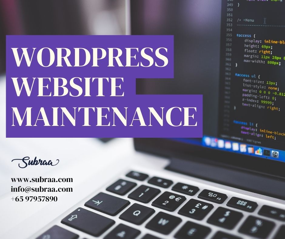 Website Maintenance Singapore - Subraa