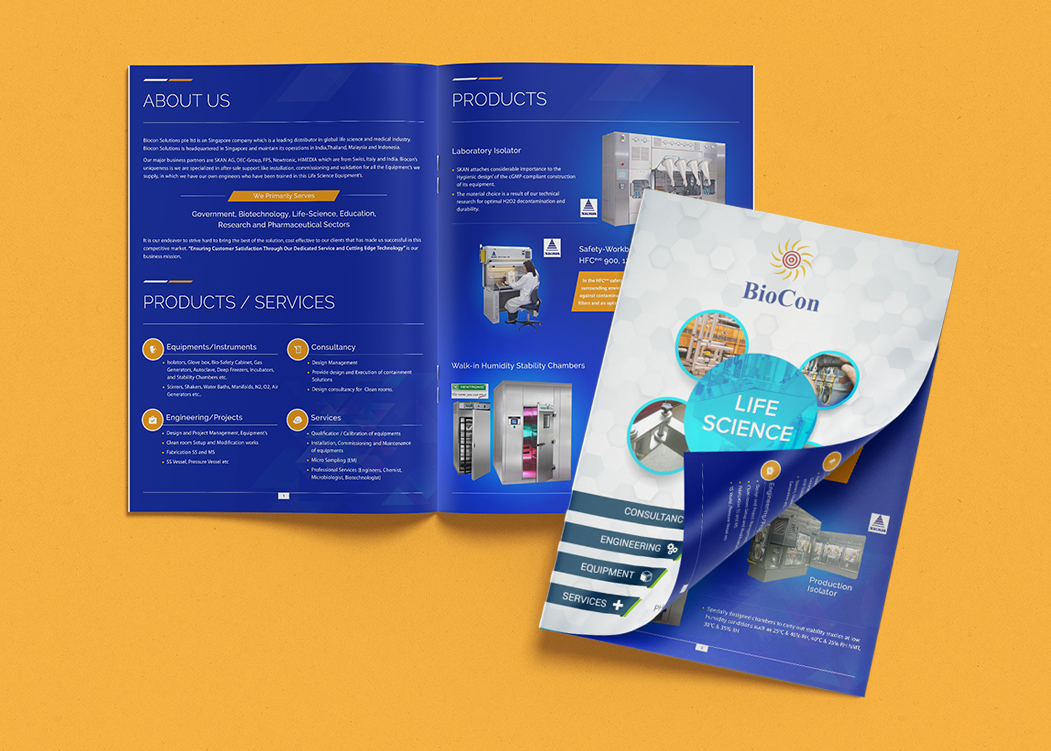 Brochure Design for Pharma Engineering Company in Singapore