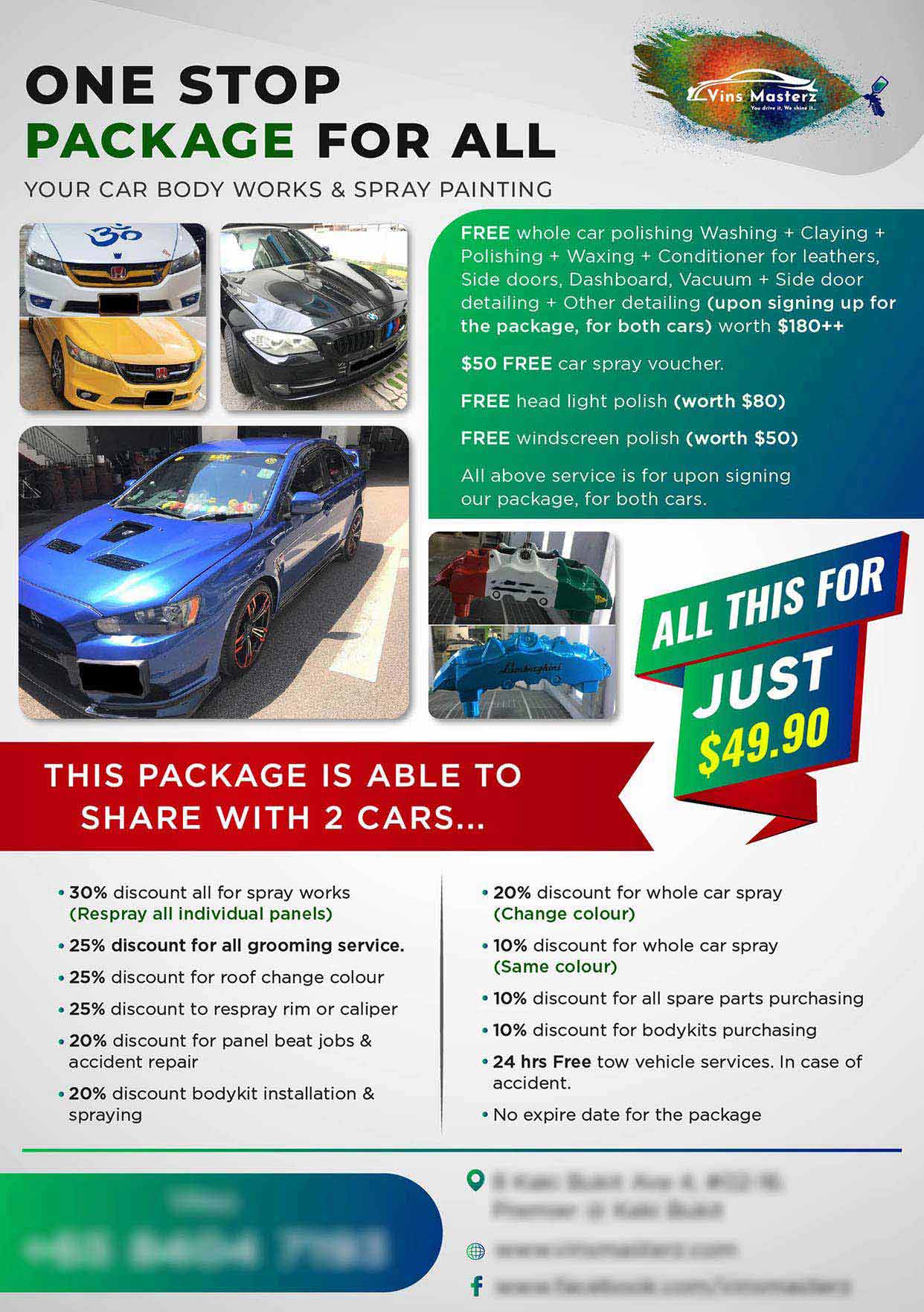 Flyer Design for Car Paint Spray Company