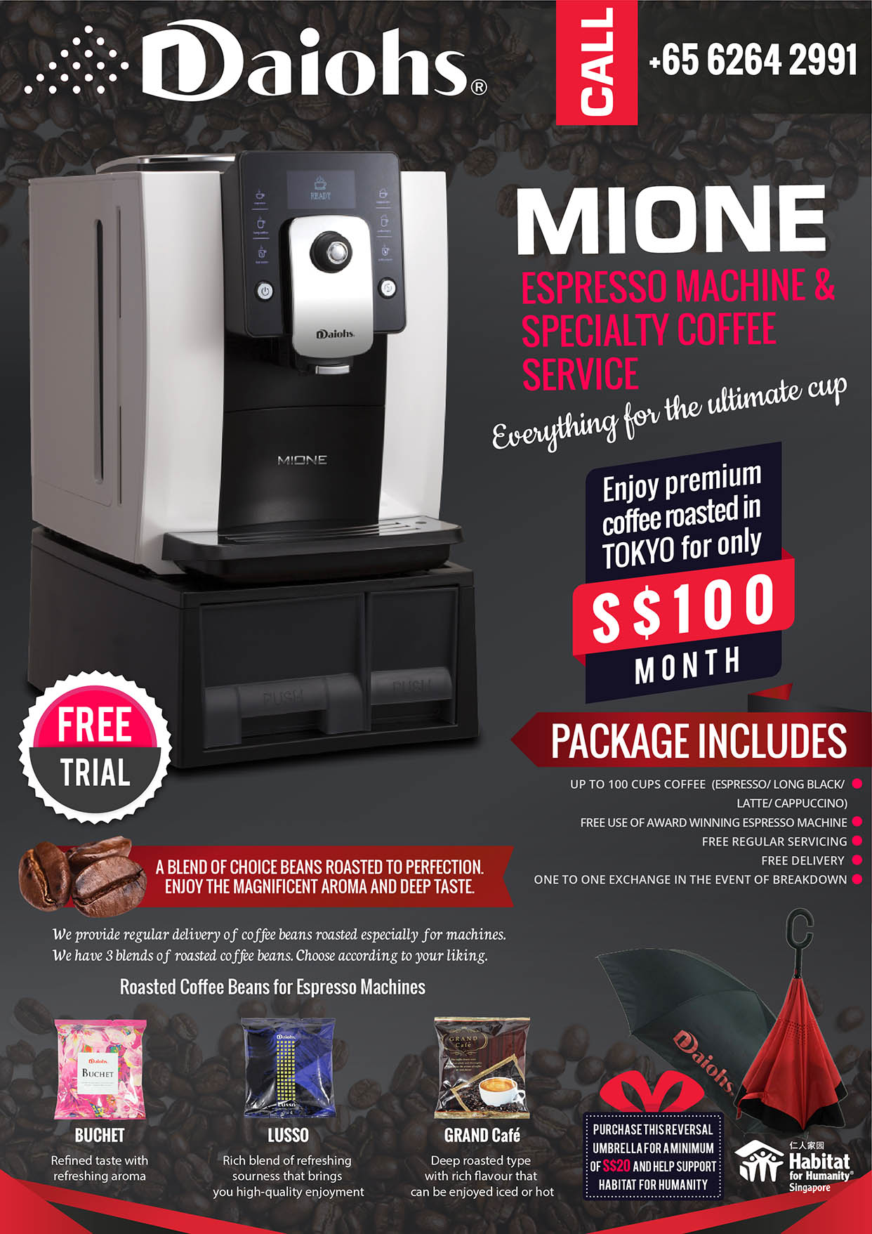 Flyer Design for Coffee and Tea Vending Machine