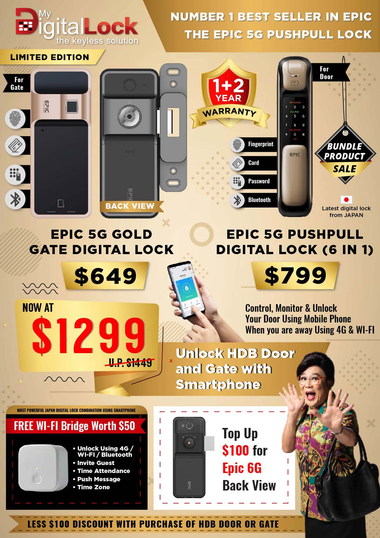 Flyer Design for Digital Lock Products