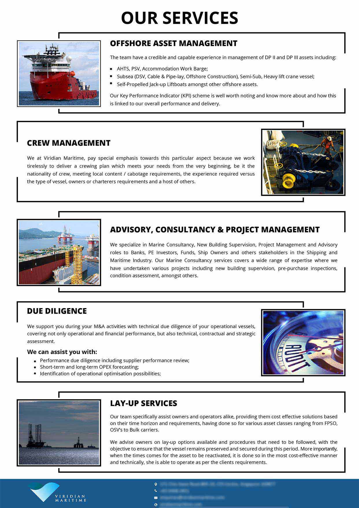 Flyer Design for Maritime Services Company