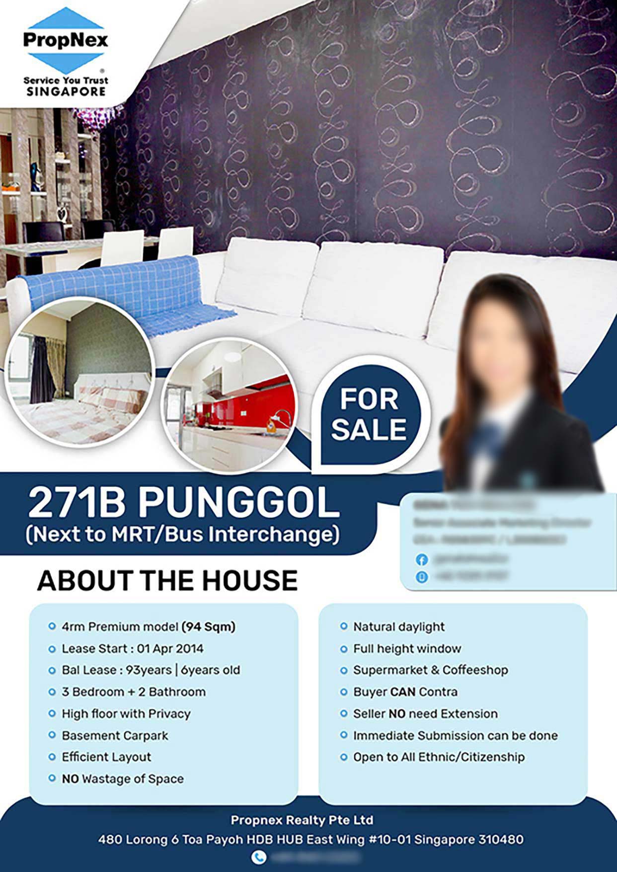 Flyer Design for Property Agent in Singapore