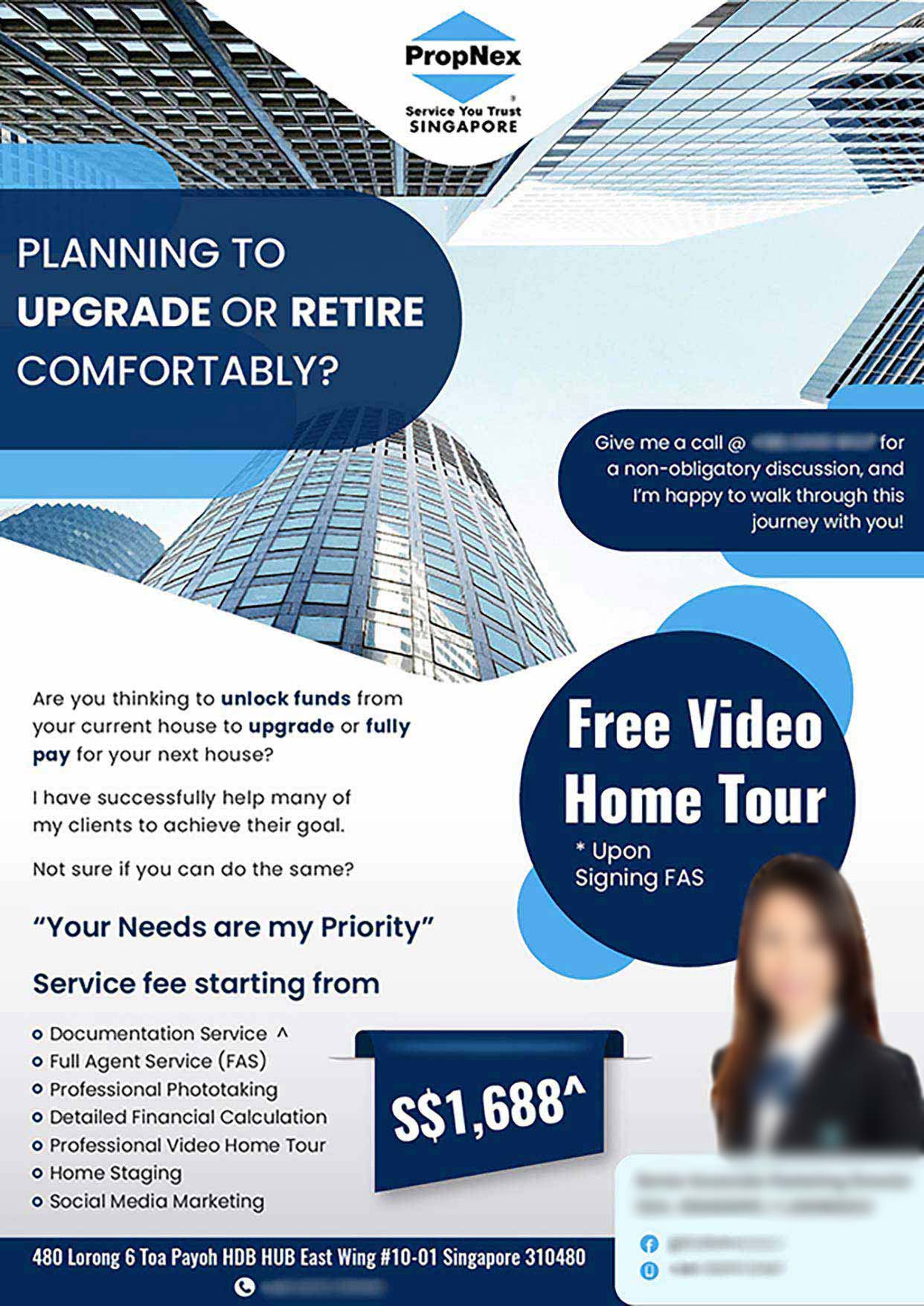 Flyer Design for Property and Real Estate Agent in Singapore