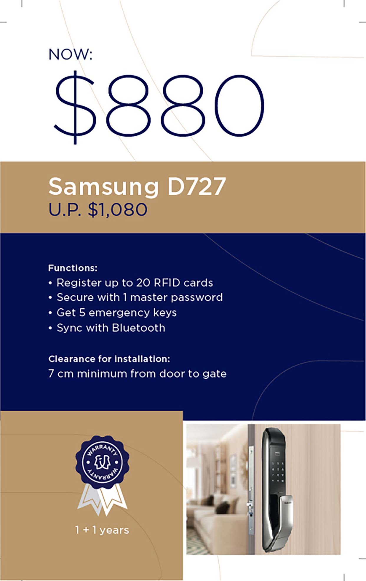 Flyer Design for SamSung Digital Lock Promotions