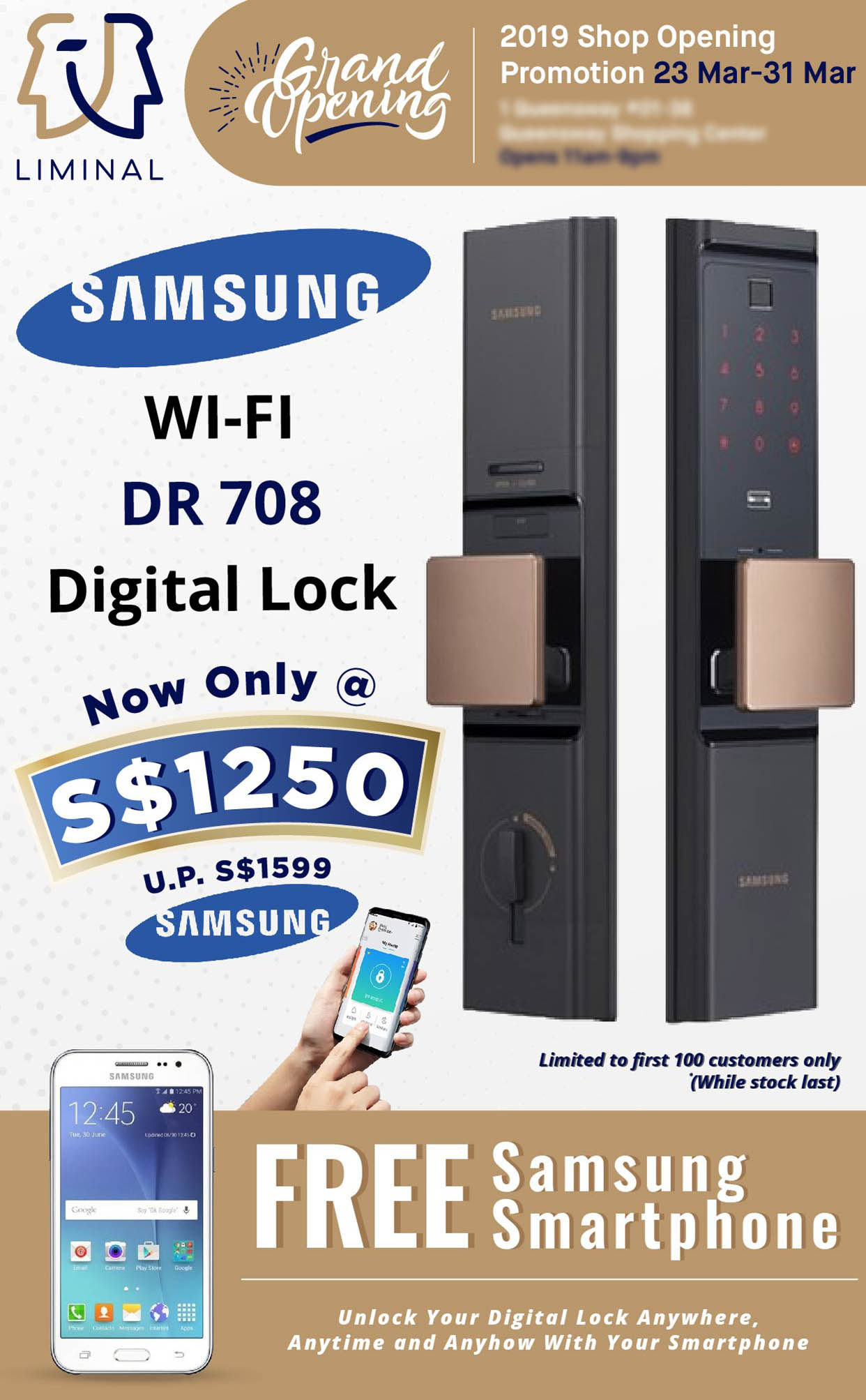 Flyer Design for SamSung Digital Lock