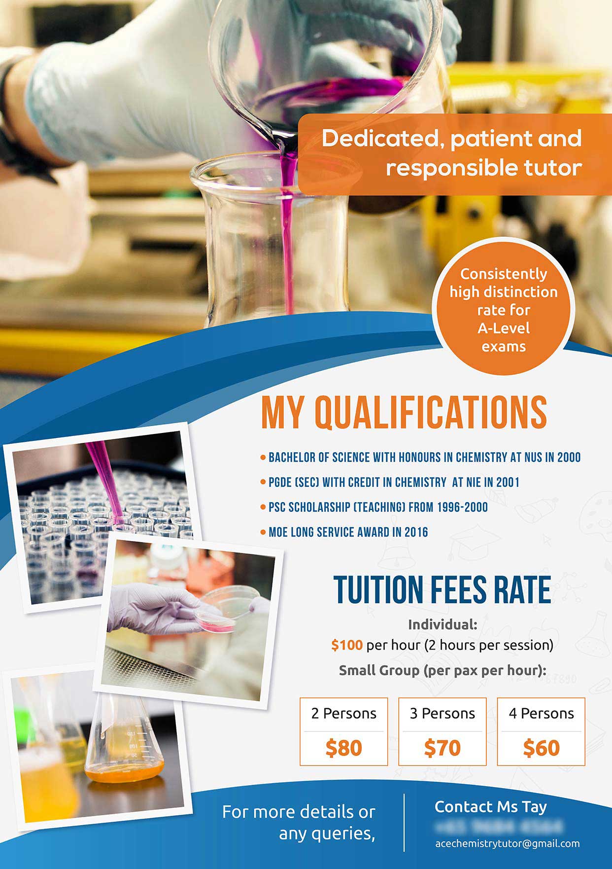 Flyer Design for Tuition Centre in Singapore