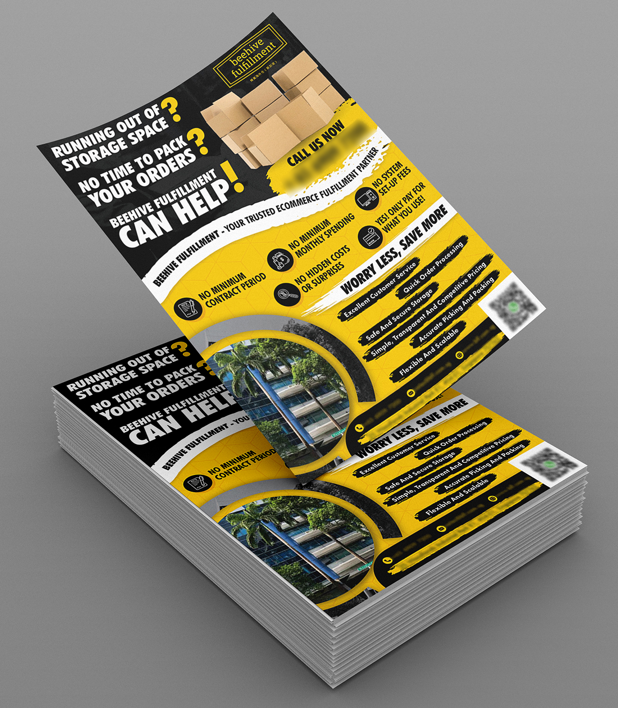 eCommerce Fulfillment Flyer Design Singapore
