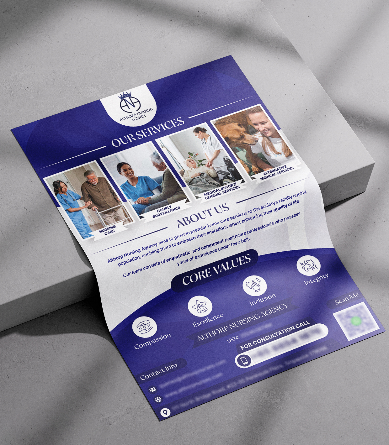 Home Nursing Flyer Design Singapore