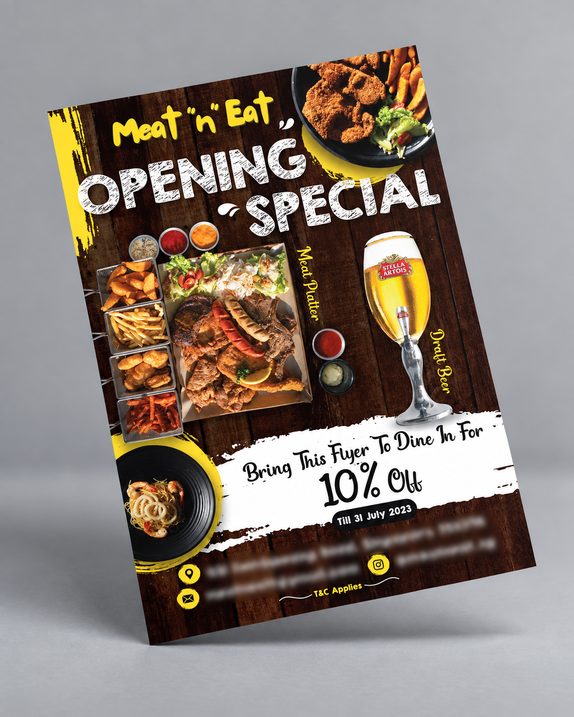 Restaurant Opening Flyer Design Singapore