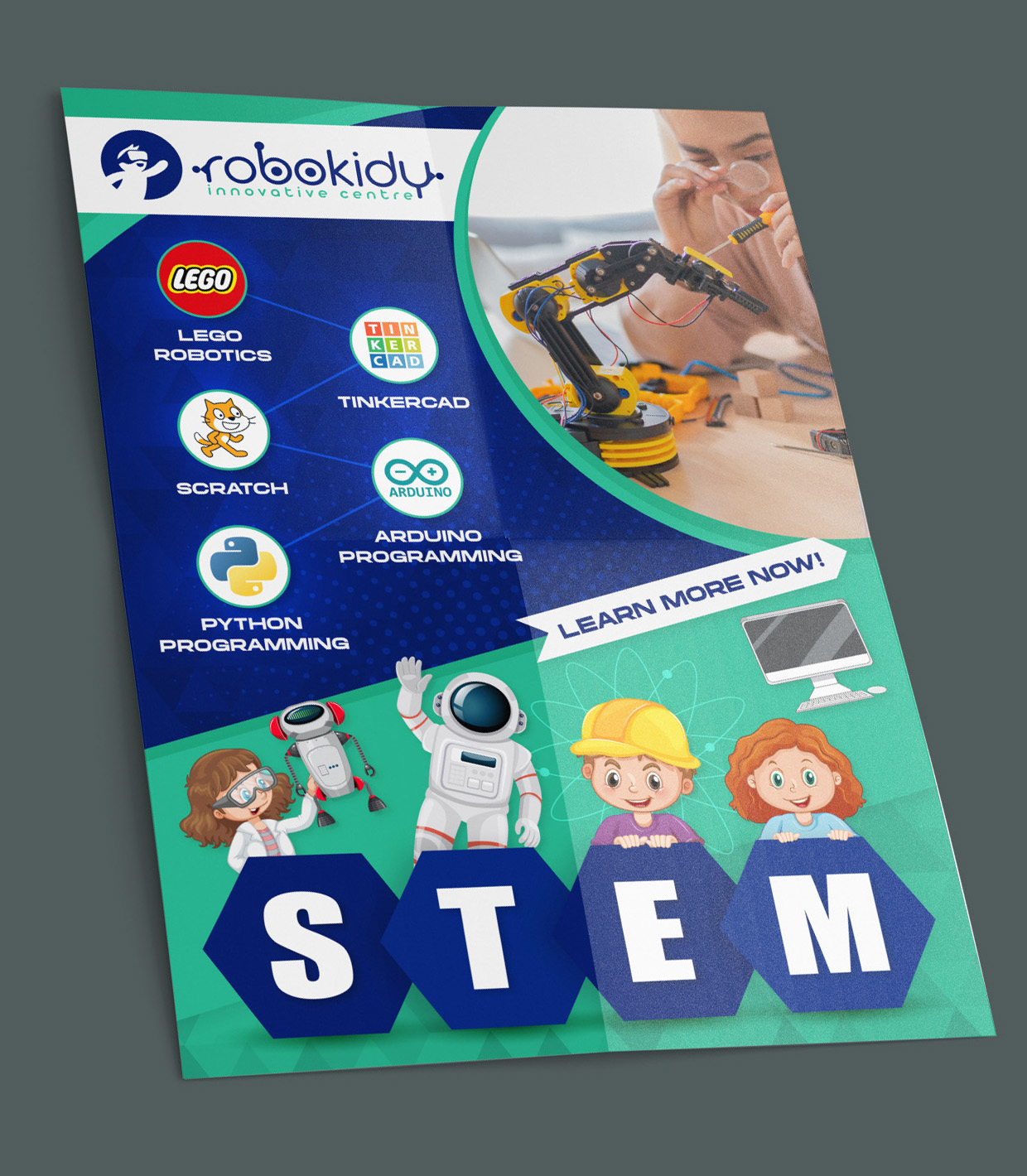 STEM Education Flyer Design Singapore