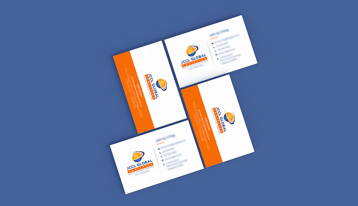 Business Card For Global Logistics Company in Singapore