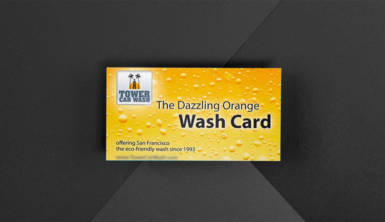 Card Design for Car Wash Company