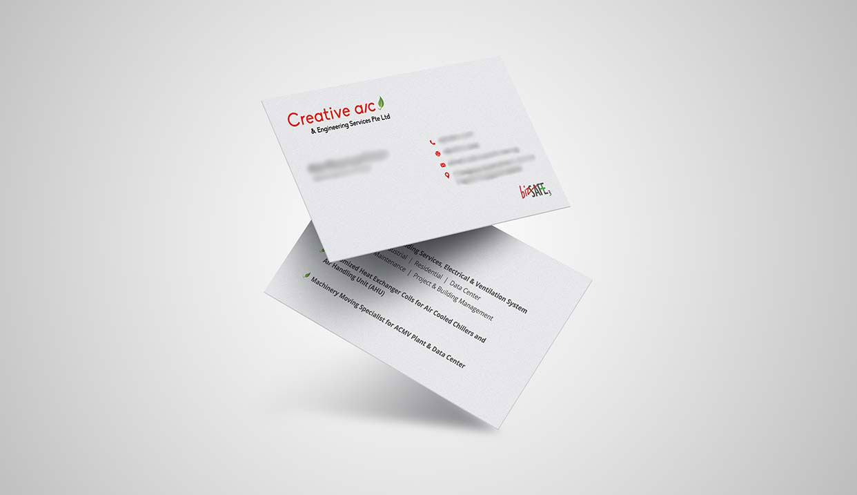 Name Card Design for A_C Creative Engineering
