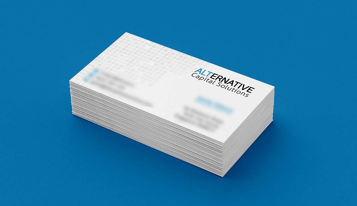 Name Card Design for Finance Company