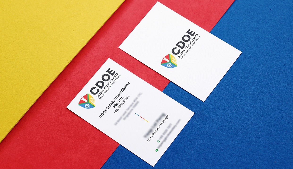 Workplace Safety Name Card Design Singapore