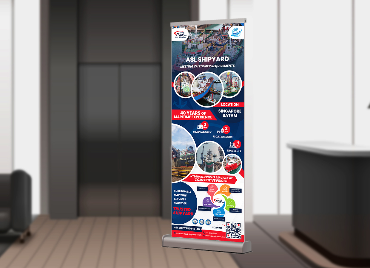 Shipyard Pull Up Banner Design Singapore