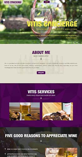 Vitis Concierge CMS WordPress Website Design and Development by Subraa