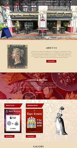 WordPress CMS Website Design and Development for Restaurant in Singapore