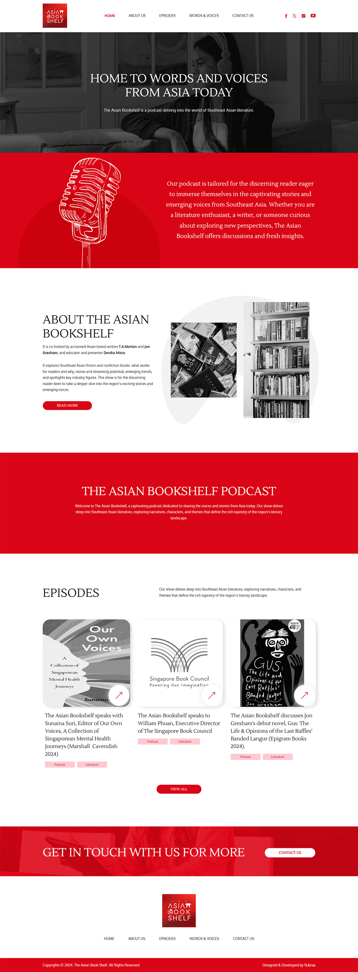 WordPress CMS Website Design for Podcast and Blog Author in Singapore