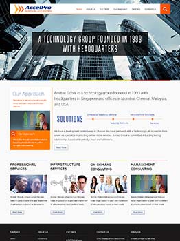 WordPress CMS Website Design for Technology Company in Singapore