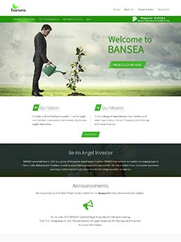 WordPress CMS Website for Angel Investment Company in Singapore