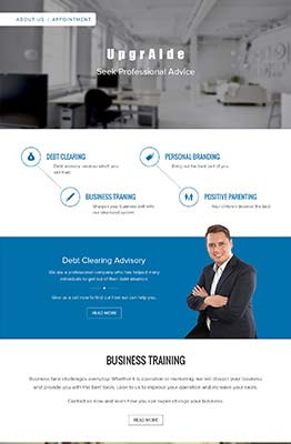 WordPress CMS Website for Business Training Company in Singapore