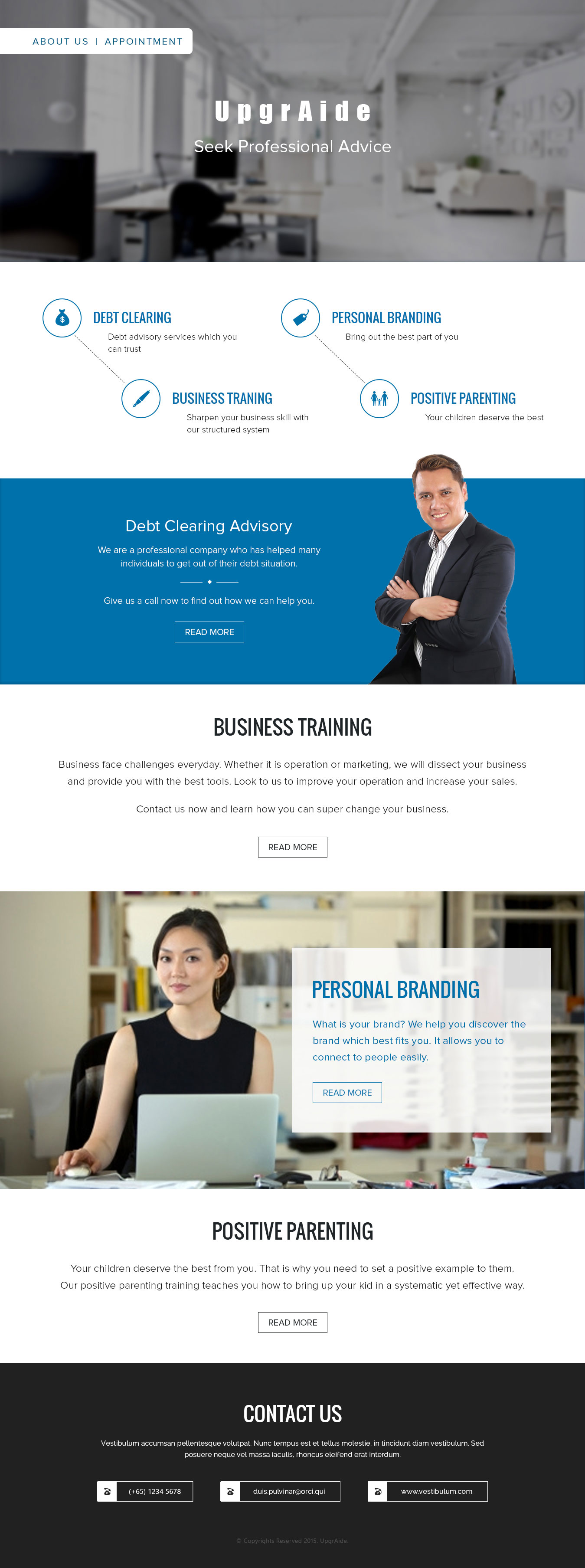 WordPress CMS Website for Business Training Company