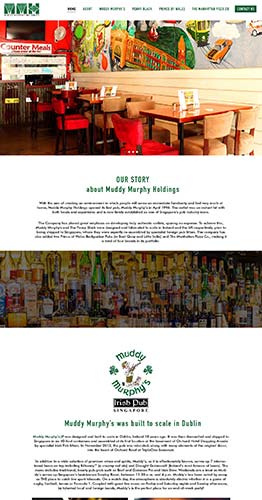 WordPress CMS Website for Irish Pub in Singapore