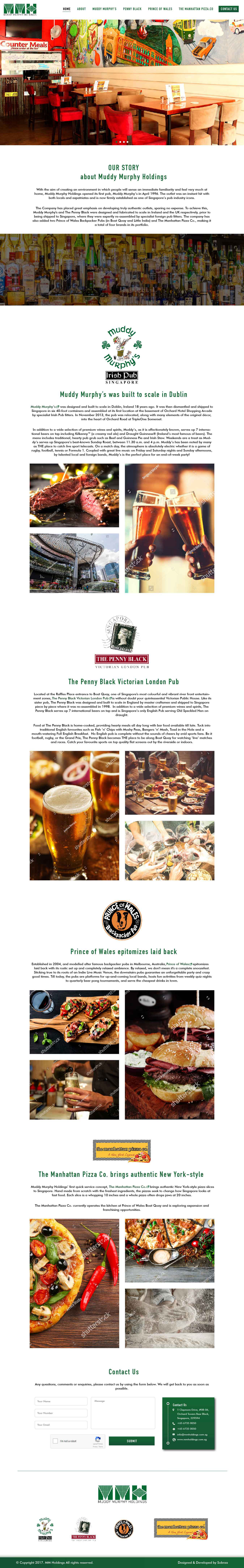 WordPress CMS Website for Irish Pub