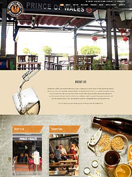 WordPress CMS Website for POW Restaurant in Singapore