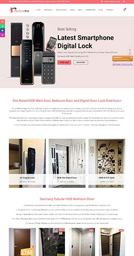 WordPress eCommerce Website Design for Digital Lock Shop in Singapore